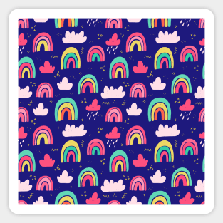 Rainbows And Clouds Sticker